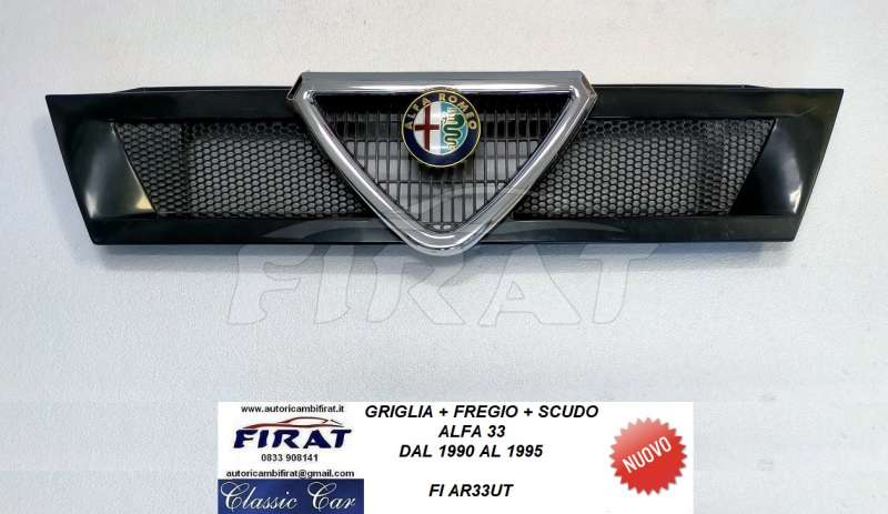 GRIGLIA ALFA 33 90 - 95 CON FREGIO E SCUDO GRIGLIA ALFA 33 90 - 95 CON FREGIO E SCUDO